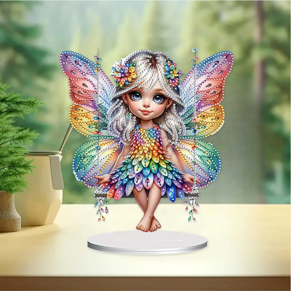 Angel Girl Diamond Painting Tabletop Ornaments Kit 5D DIY Diamond Art Decors