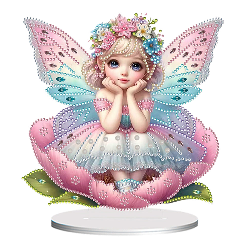 Angel Girl Diamond Painting Tabletop Ornaments Kit 5D DIY Diamond Art Decors