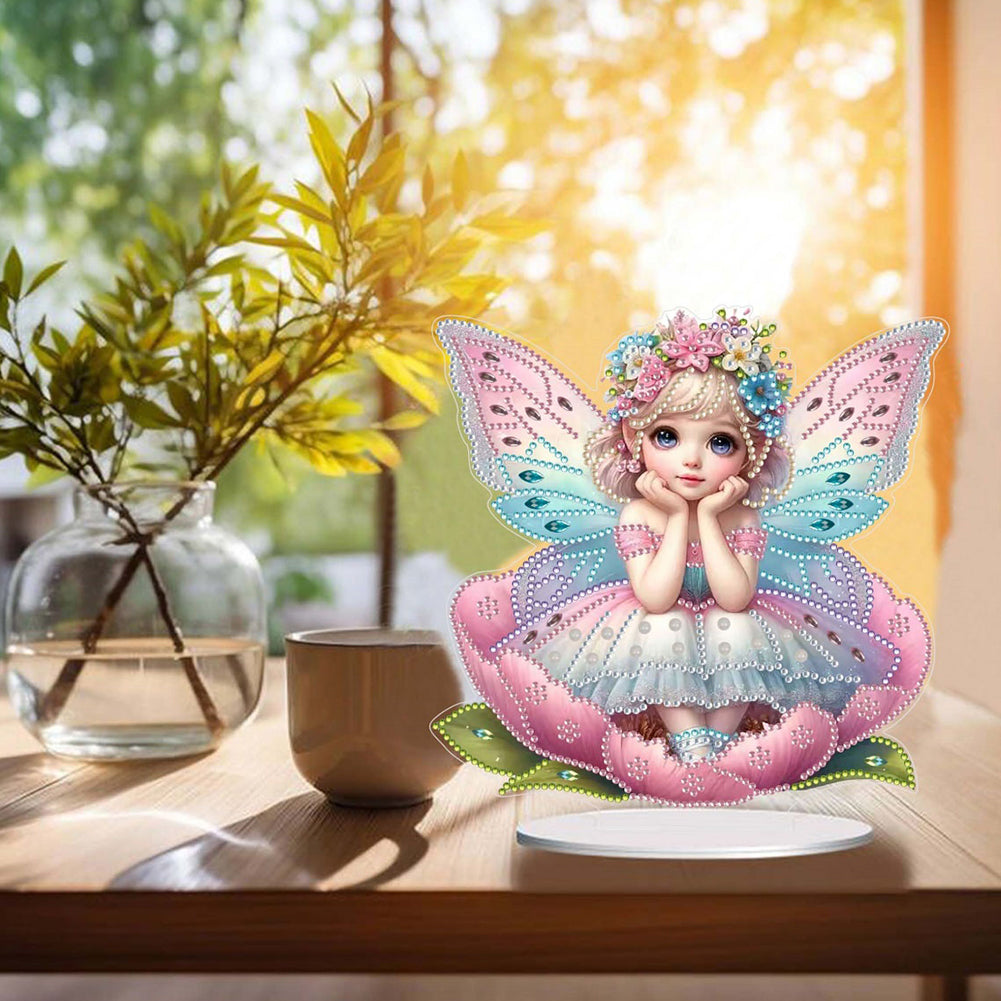 Angel Girl Diamond Painting Tabletop Ornaments Kit 5D DIY Diamond Art Decors