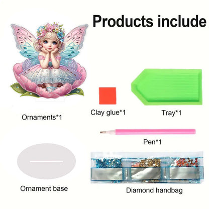 Angel Girl Diamond Painting Tabletop Ornaments Kit 5D DIY Diamond Art Decors