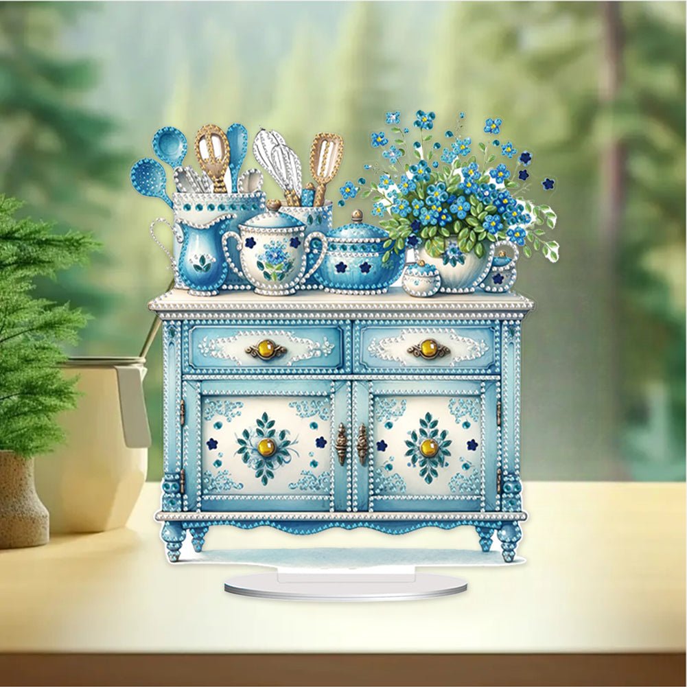 Cupboard Tabletop Diamond Art Kits DIY Diamond Painting Desktop Ornaments