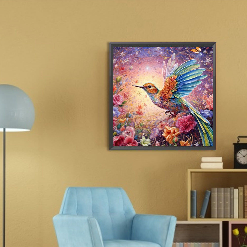 Hummingbird - Full AB Round Drill Diamond Painting 30*30CM