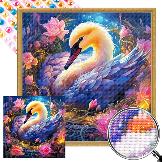 Swan - Full AB Round Drill Diamond Painting 30*30CM