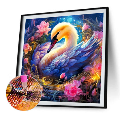 Swan - Full AB Round Drill Diamond Painting 30*30CM