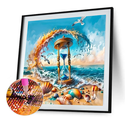 Time Hourglass - Full AB Round Drill Diamond Painting 40*40CM