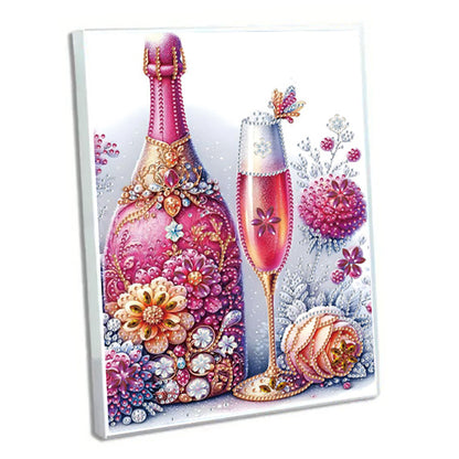 Diamond Embroidery Notebook 60 Pages for Home Office Art Drawing (Wine)