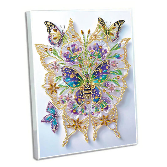 Diamond Embroidery Notebook 60 Pages for Home Office Art Drawing (Butterfly 3)