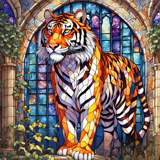 Tiger - Full Round Drill Diamond Painting 50*50CM