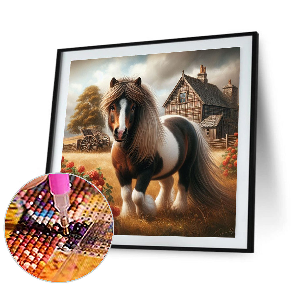 Horses - Full Round Drill Diamond Painting 40*40CM