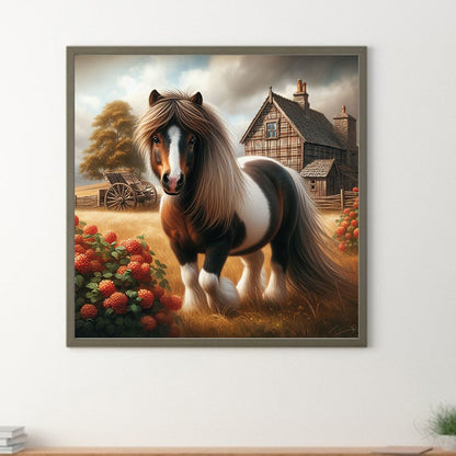 Horses - Full Round Drill Diamond Painting 40*40CM