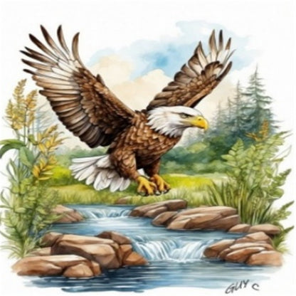 Eagle - Full Square Drill Diamond Painting 30*40CM