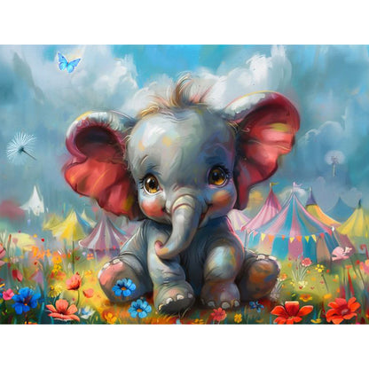 Elephant - Full Square Drill Diamond Painting 40*30CM