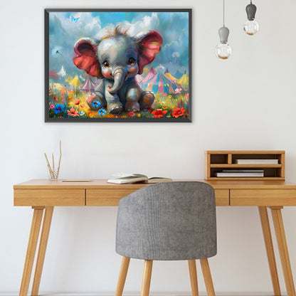 Elephant - Full Square Drill Diamond Painting 40*30CM