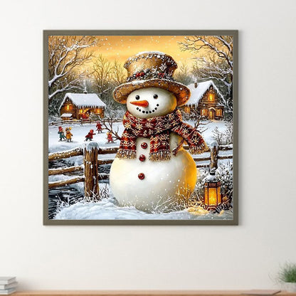 Snowman - Full Round Drill Diamond Painting 30*30CM