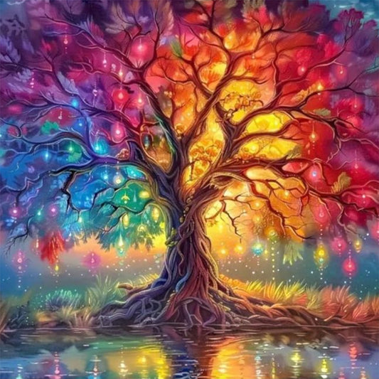 Colorful Tree Of Life - Full Round Drill Diamond Painting 30*30CM