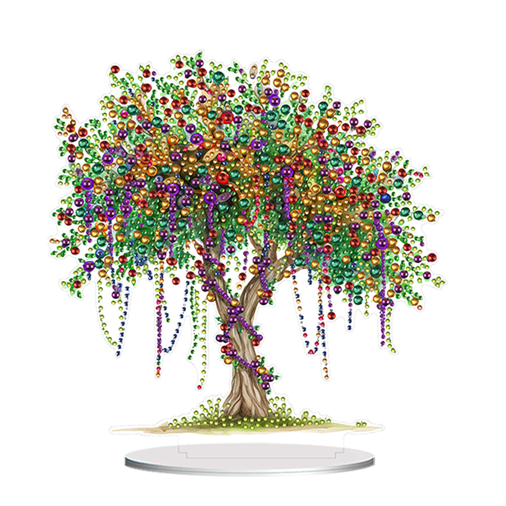 Acrylic Special Shaped Tree of Life DIY Diamond Art Tabletop Decor for Beginner