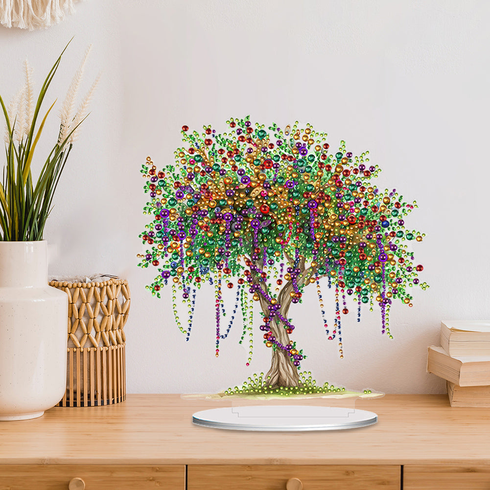 Acrylic Special Shaped Tree of Life DIY Diamond Art Tabletop Decor for Beginner