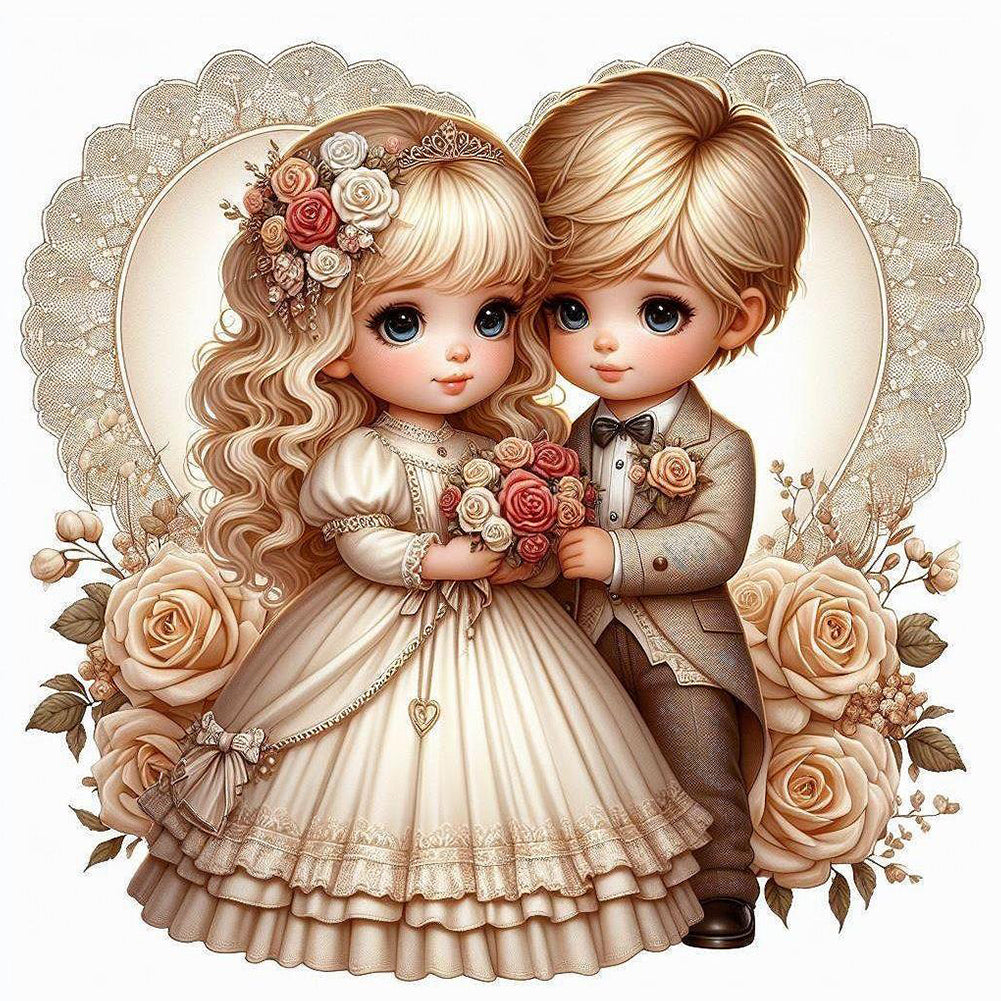 Valentine'S Day Couple - Full Round Drill Diamond Painting 40*40CM