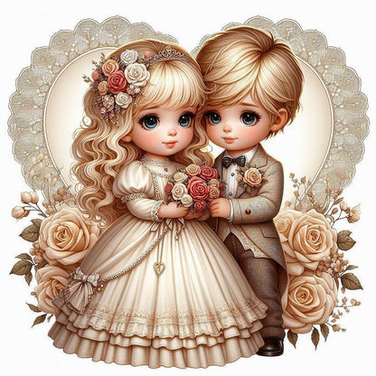 Valentine'S Day Couple - Full Round Drill Diamond Painting 40*40CM