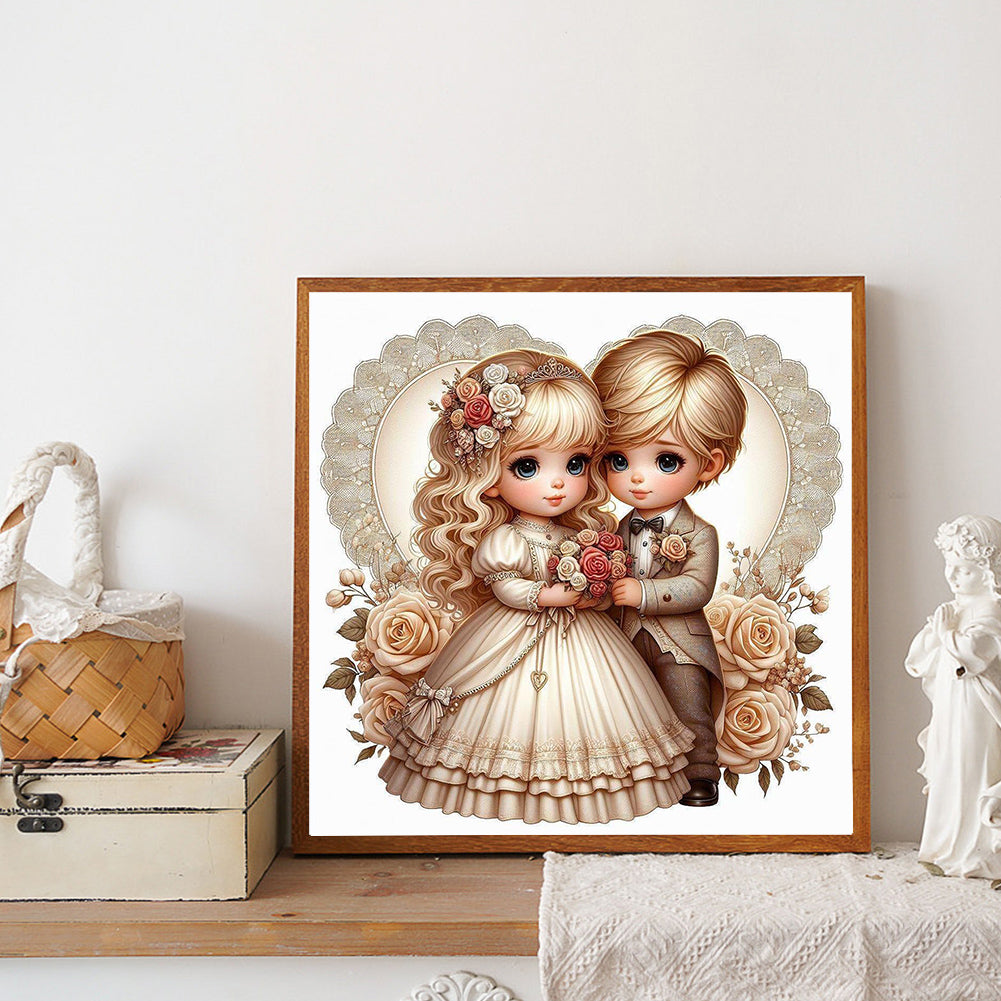 Valentine'S Day Couple - Full Round Drill Diamond Painting 40*40CM