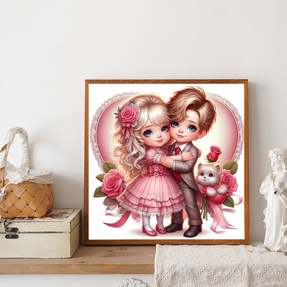 Valentine'S Day Couple - Full Round Drill Diamond Painting 40*40CM