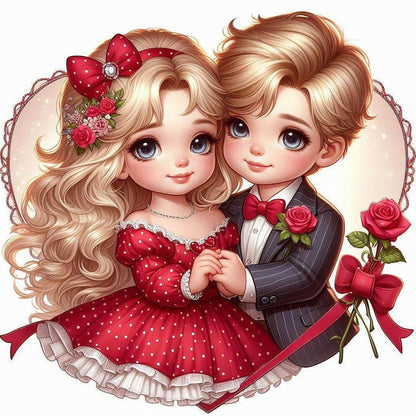 Valentine'S Day Couple - Full Round Drill Diamond Painting 40*40CM