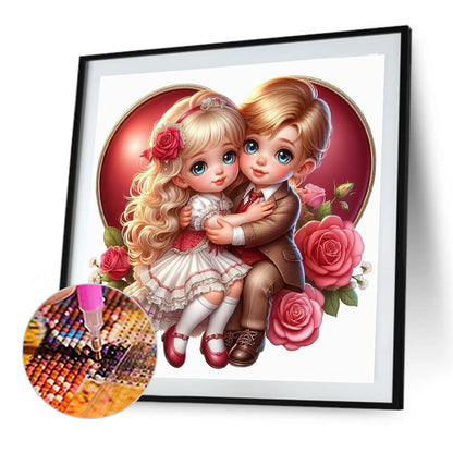 Valentine'S Day Couple - Full Round Drill Diamond Painting 40*40CM