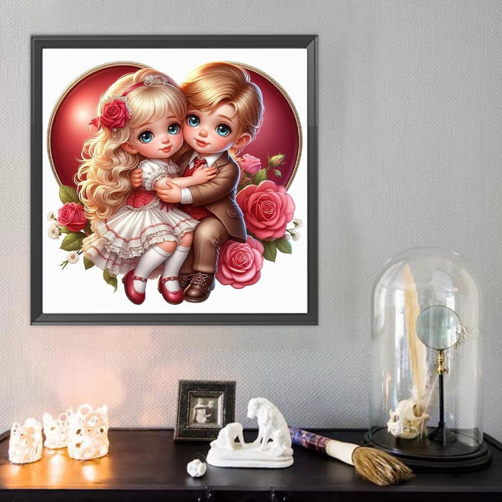 Valentine'S Day Couple - Full Round Drill Diamond Painting 40*40CM