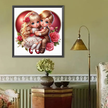 Valentine'S Day Couple - Full Round Drill Diamond Painting 40*40CM