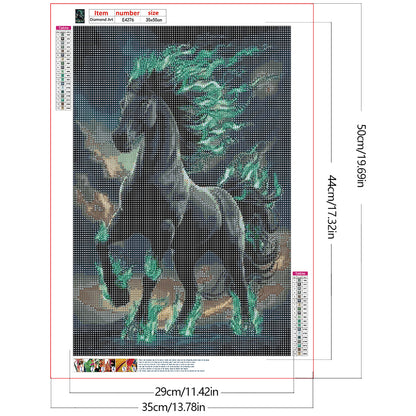Horse - Full Round Drill Diamond Painting 35*50CM