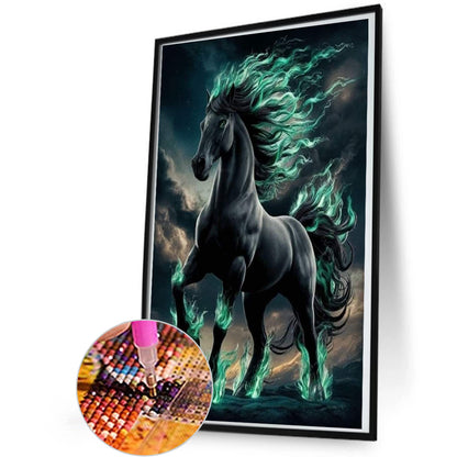 Horse - Full Round Drill Diamond Painting 35*50CM