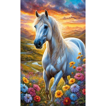Horse - Full Round Drill Diamond Painting 40*65CM