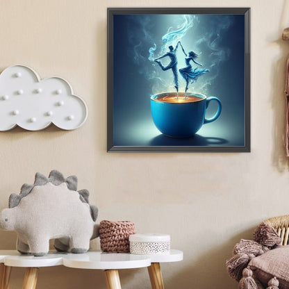 Dancer On Coffee - Full Round Drill Diamond Painting 40*40CM