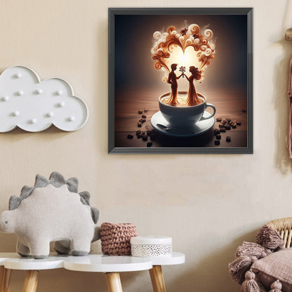 Dancer On Coffee - Full Round Drill Diamond Painting 40*40CM