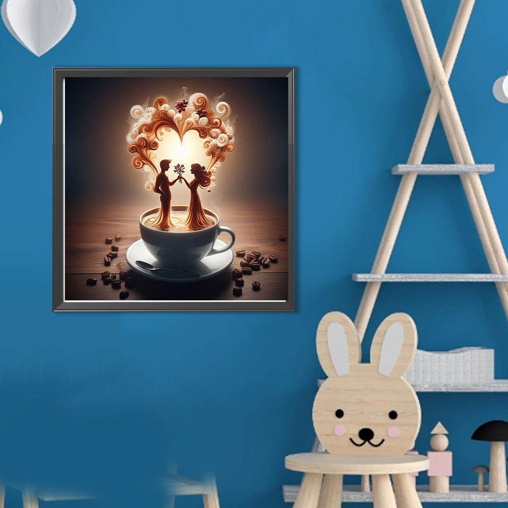 Dancer On Coffee - Full Round Drill Diamond Painting 40*40CM