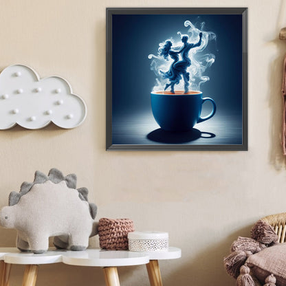 Dancer On Coffee - Full Round Drill Diamond Painting 40*40CM
