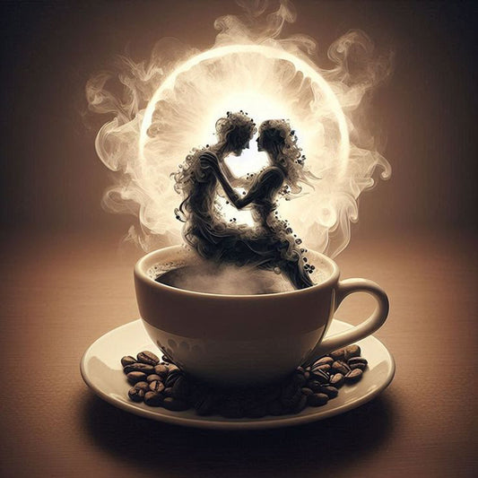 Dancer On Coffee - Full Round Drill Diamond Painting 40*40CM