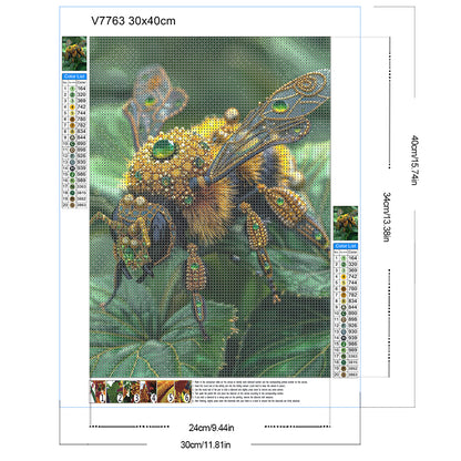 Gem Bee - Full Round Drill Diamond Painting 30*40CM