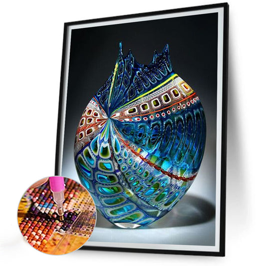 Spotted Vase - Full Round Drill Diamond Painting 30*40CM