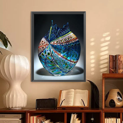 Spotted Vase - Full Round Drill Diamond Painting 30*40CM
