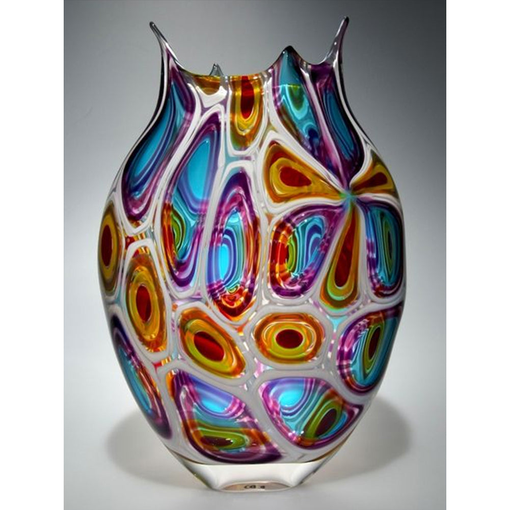 Pattern Vase - Full Round Drill Diamond Painting 30*40CM