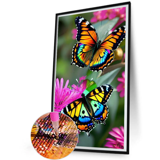 Butterfly - Full Round Drill Diamond Painting 30*50CM