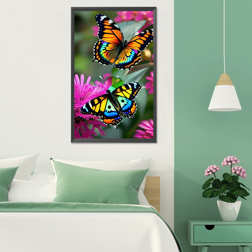 Butterfly - Full Round Drill Diamond Painting 30*50CM