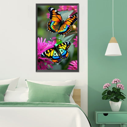 Butterfly - Full Round Drill Diamond Painting 30*50CM