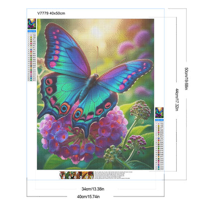Butterfly - Full Round Drill Diamond Painting 40*50CM