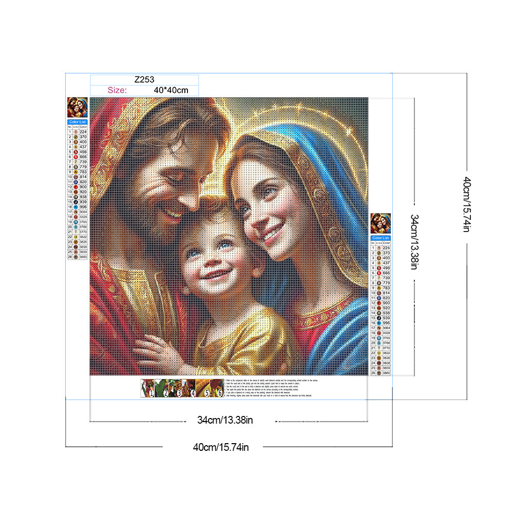 Jesus - Full Round Drill Diamond Painting 40*40CM