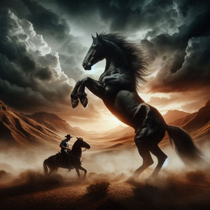 Horse - Full Round Drill Diamond Painting 40*40CM