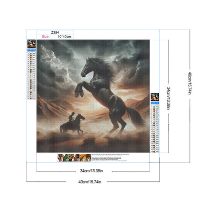 Horse - Full Round Drill Diamond Painting 40*40CM