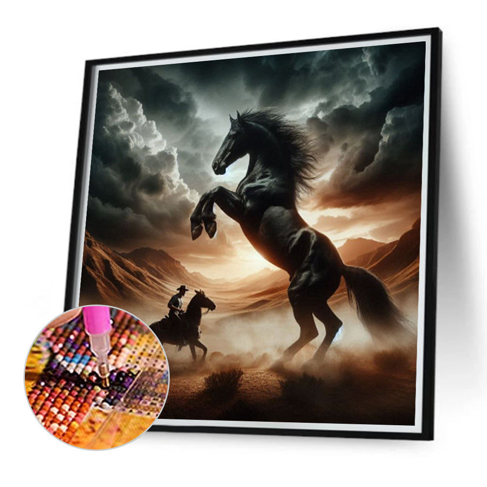 Horse - Full Round Drill Diamond Painting 40*40CM