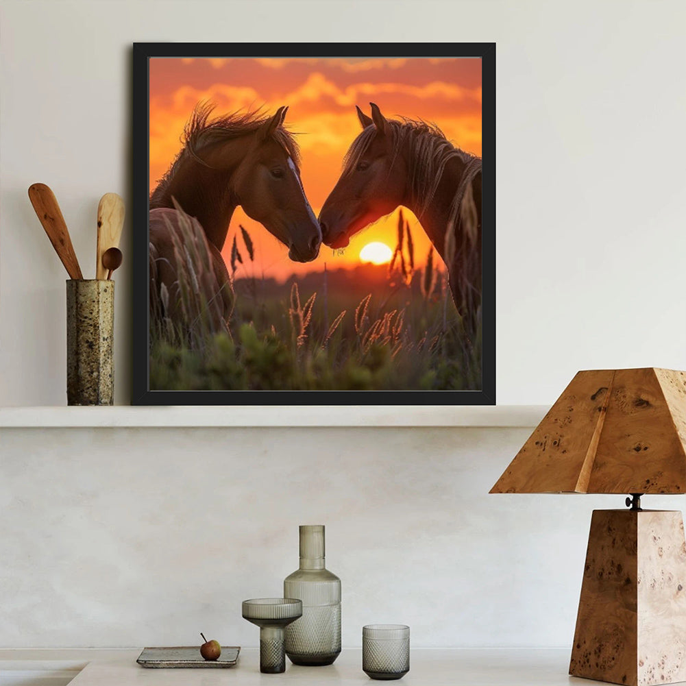 Horse - Full Round Drill Diamond Painting 40*40CM